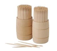 PAPSTAR 10 palillos de dientes dispensadores de madera, 4000 unidades, madera pura, redondos, 6,8 cm