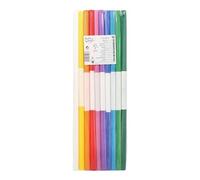 PAPSTAR, 10 x papel crepé de 2,5 m x 50 cm, colores surtidos, resistentes al agua