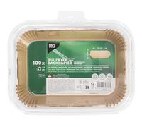 PAPSTAR, 100 papeles de horno de 22 cm x 14 cm x 4,5 cm, color marrón para freidoras de aire caliente