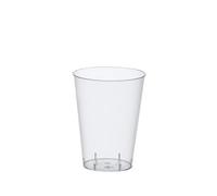 Papstar 12162 50 - Vaso (PVC, 0,2 l, diámetro de 7,5 x9,7 cm), Transparente