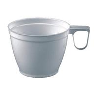 Papstar 12215 Tazas de café, De plástico, Color Blanco, 10.20 X 48.70 X 8.50 cm