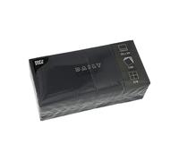 PAPSTAR, 150 servilletas "Daily Collection" pliegue 1/4 24 cm x 24 cm, color negro