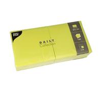 PAPSTAR 150 servilletas 'Daily Collection' pliegue 1/4, 32 cm x 32 cm, color verde lima