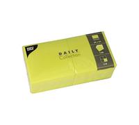 PAPSTAR, 150 servilletas "Daily Collection" pliegue 1/4 de 24 cm x 24 cm, color verde lima