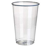 Papstar 16130 Vasos, PP 0.3 L, ø7.8 X 11.3 cm, 100 Unidades, Transparente