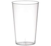 Papstar 16147 - Vaso (25 Unidades, poliestirol, 0,3 L, diámetro 7,8 x 11,8 cm), traslúcido