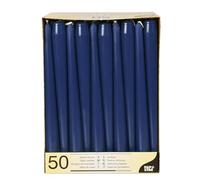 PAPSTAR 17965 50 - Velas de candelabro (diámetro: 2,2 cm, Longitud: 25 cm), Color Azul