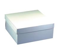 PAPSTAR 18857 - Caja de cartón para Tartas (10 Unidades, 30 x 30 x 13 cm, Grosor 600 g/m², Apta para Alimentos, 10 Unidades), Color Blanco