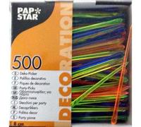 PAPSTAR 19347 Palillos Decorativos (500 Unidades)