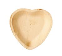 Papstar 25 Plates Palm Leaf Pure 15.5 cm x 3 cm Heart