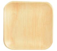 Papstar 25 Square Plates Made of Palm Leaf 25.5 X 25.5CM