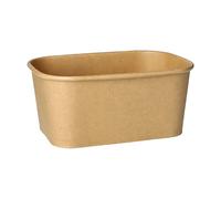 PAPSTAR 25 vasos de embalaje de cartón rectangular 1000 ml 7,5 cm x 17,3 cm x 12,3 cm marrón