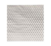 PAPSTAR 280 servilletas, 3 capas, pliegue 1/4, 25 cm x 25 cm, gris "Optik" (88605, 14 x 20 unidades)