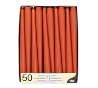 PAPSTAR 50 velas de 2,2 cm de diámetro, 25 cm, color óxido