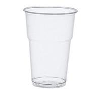 Papstar 81187 Vaso de, PLA, Transparente, 11 x 7,8 x 11 cm, 25 Unidades