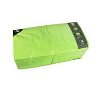 Papstar 81656 - Servilletas (250 Unidades, 3 Capas, Pliegue 1/4, 33 x 33 cm), Color Verde