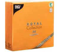 Papstar 82219 Tissue paper Naranja 50pieza(s) - Servilleta de papel (Naranja, Tissue paper, Monótono, 54 g/m², FSC, 400 mm)