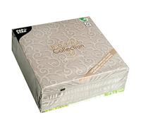 Papstar 84889 Servilletas, Papel, Gris, 7.8 x 20 x 20 cm
