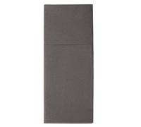 Papstar Airlaid 87685 - Bolsas para Servilletas de Papel Desechables (pliegue 18, 40 x 48 cm, 400 unidades), color gris