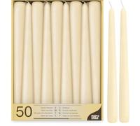 Papstar GmbH 17967 50 - Velas (diámetro 2,2 x 25 cm), color claro