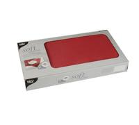 Papstar Mantel Central Rojo Similar A Tela Vlies Soft Selection 80x80cm