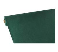 Papstar Mantel, Hule para Mesa, Cubre Mesa, Material Aterciopelado, Verde Oscuro, 10 x 10 x 90 cm