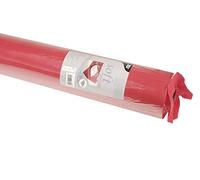 Papstar Mantel, Material Aterciopelado, Rojo, Cubre Mesa, Toallas de Mesa, Hules para Mesas, 12 x 12 x 118 cm