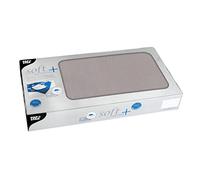 PAPSTAR Manteles centrales, Material Aterciopelado, Gris, 6.2 x 42 x 22.3 cm