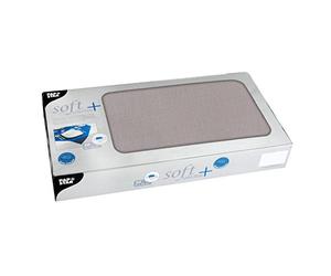 PAPSTAR Manteles centrales, Material Aterciopelado, Gris, 6.2 x 42 x 22.3 cm