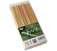 PAPSTAR Pajitas/Cañitas de Paja Natural, 100% Biodegradables y Compostables, Paquete con 100 Unidades