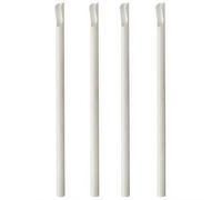 Papstar Papier-Trinkhalm mit Löffel Pure, 200 mm, weiß aus Papier, Länge: 200 mm, Durchmesser: 8 mm, nachhaltig - 1 Stück (87992) Marca