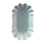 PAPSTAR Pappe 11273 Pure - Moldes ovalados para repostería (10,5 x 17,5 x 3 cm,