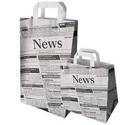 PAPSTAR - PAPSTAR Sac en Papier Newsprint, 200 x 100 x 360 mm