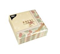 PAPSTAR, Royal Collection 85654 - Servilletas (50 Unidades, Pliegue 1/4, 40 x 40 cm), diseño de Ciervo