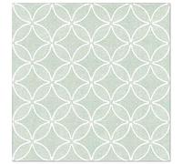 PAPSTAR Royal Collection 88524 - Servilletas de Papel Decoradas con Diseño de Flores, Toallas Papel (Pliegue 1/4, 40 x 40 cm), Color Verde Jade