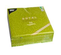 Papstar, Royal Collection - Juego de 50 servilletas (Pliegue 1/4, 40 cm x 40 cm de Color Verde Casali, # 84883