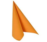 PAPSTAR Royal Collection - Servilletas (20 unidades, pliegue 1/4, 40 x 40 cm), color naranja, recibirás 8 paquetes de 20 unidades (total 160 unidades)