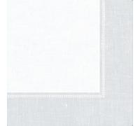 PAPSTAR Royal Collection - Servilletas (250 unidades, 40 x 40 cm, pliegue 1/4, lino), color blanco
