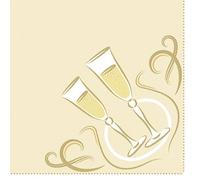 PAPSTAR Royal Collection - Servilletas (50 unidades, pliegue 1/4, 40 cm x 40 cm), diseño festivo