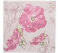 PAPSTAR Royal Collection - Servilletas (50 unidades, pliegue 1/4, 40 x 40 cm), diseño de flores, color lila
