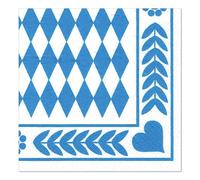 Papstar Servilletas De Pañuelos En Bávaro Azul 33 X 33CM 250 Unidad