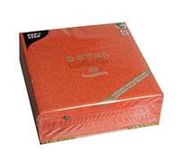 Papstar Servilletas desechables de papel similar a la tela, 16 x 16 pulgadas, 1/4 pliegues, paquete de 50, 13 opciones de color diferentes, diseño Casali (nectarina)