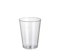 PAPSTAR Trinkbecher/Plastikbecher (50 Stück) 0.2 l, Ø 7.5 x 9.7 cm, glasklar, tr