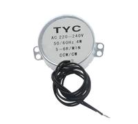 PAPTOVDAO Motor Síncrono Estable De 5-6 R/min Pro TYC-50 AC 220V 12V 50/60Hz Torque 4KGF.CM 4W CW/CCW Plato Giratorio For Microondas, Compatible con Ventilador Eléctrico(Ac220-240v)