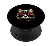Papua Nueva Guinea Bandera Gato PNG Gatos Amante PopSockets PopGrip Adhesivo