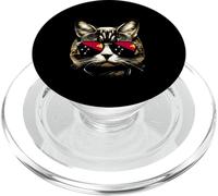 Papua Nueva Guinea Bandera Gato PNG Gatos Amante PopSockets PopGrip para MagSafe