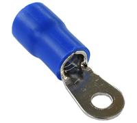 PAPUGA - 250 conectores de crimpado de anillo aislado 6 AWG #10 M5 88A 600V CE para terminales eléctricos