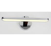 PAPUQ Aplique LED de pared para iluminar cuadros, espejos, murales, 10W, tono de luz neutro 4000K, acabado Cromo brillante 30cm