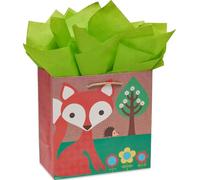 Papyrus Bundle Eco Fox Retro Verde mediano, 1 bolsa de regalo y 8 hojas de papel de seda, 1