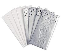 Papyrus Juego de papel de seda blanco y plateado (8 hojas)